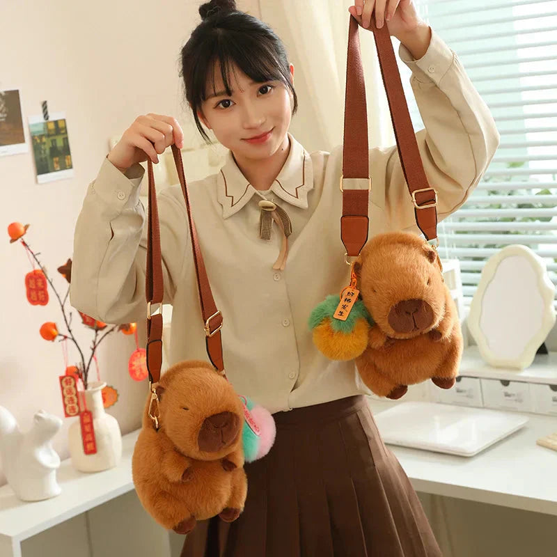 Maliben | Kawaii Fluffy Capybara Plushies With Strap