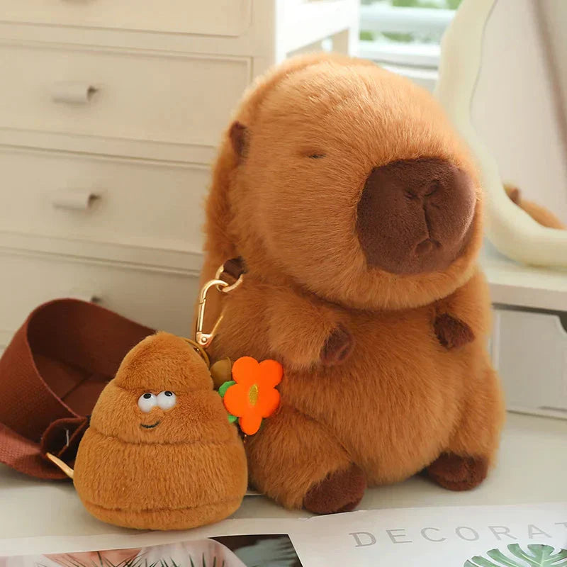 Maliben | Kawaii Fluffy Capybara Plushies With Strap