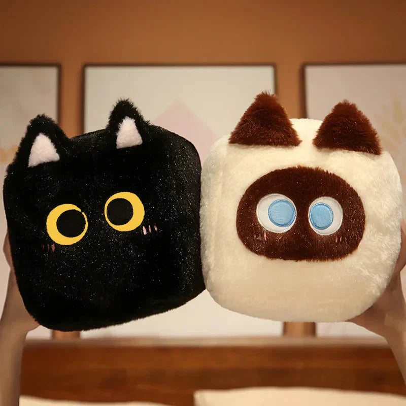 Maliben | Kawaii Fluffy Cube Cat Plushie Collection