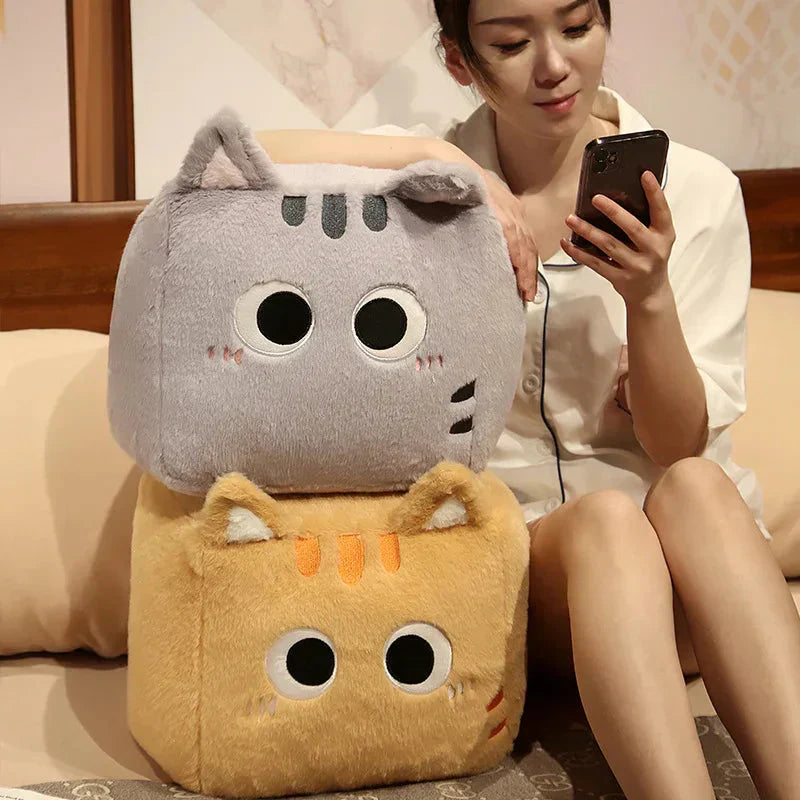 Maliben | Kawaii Fluffy Cube Cat Plushie Collection