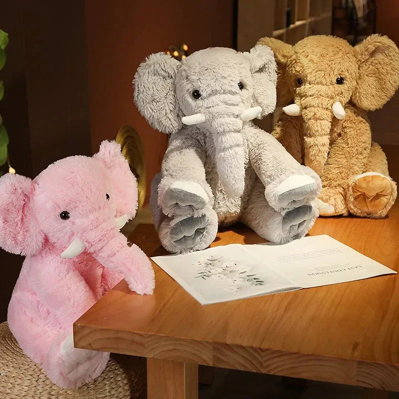 Maliben | Kawaii Fluffy Elephant Plush Family