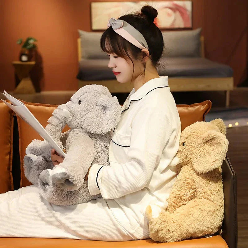 Maliben | Kawaii Fluffy Elephant Plush Family