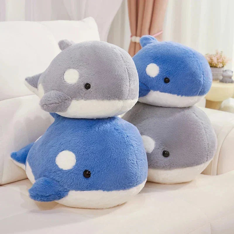 Maliben | Kawaii Fluffy Gray Blue Killer Whale Plushies