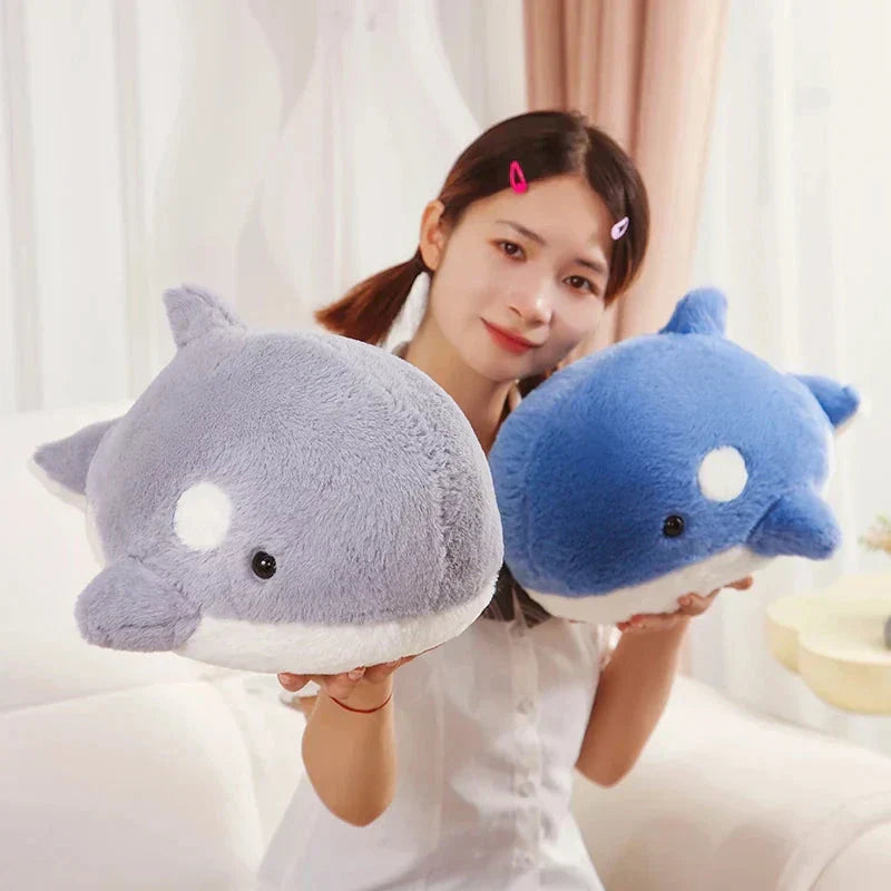Maliben | Kawaii Fluffy Gray Blue Killer Whale Plushies