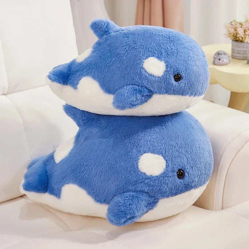 Maliben | Kawaii Fluffy Gray Blue Killer Whale Plushies