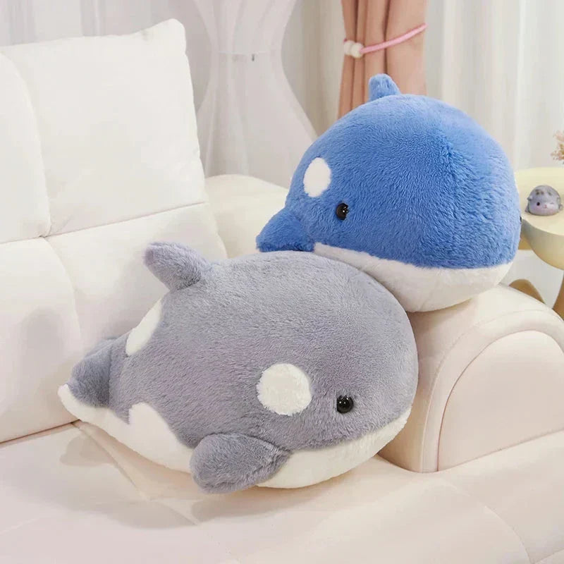 Maliben | Kawaii Fluffy Gray Blue Killer Whale Plushies