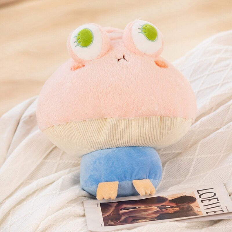 Maliben | Kawaii Fluffy Mushroom Frog Family Plushies