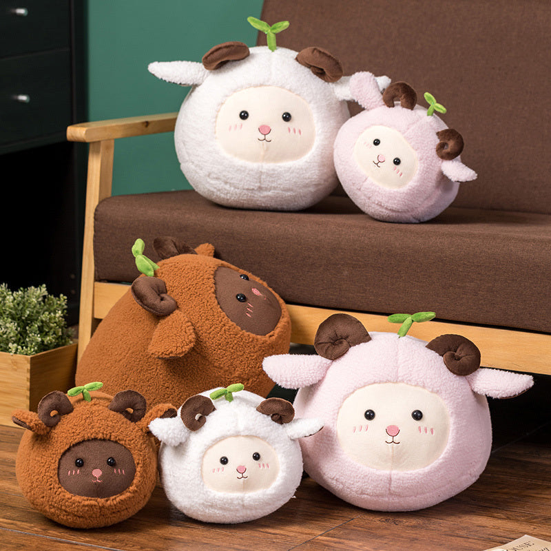 Maliben | Kawaii Fluffy Sheep Goat Ram Plushie