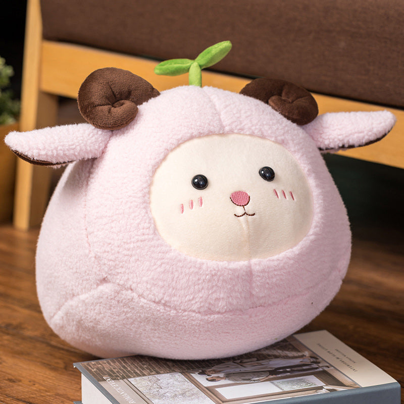 Maliben | Kawaii Fluffy Sheep Goat Ram Plushie