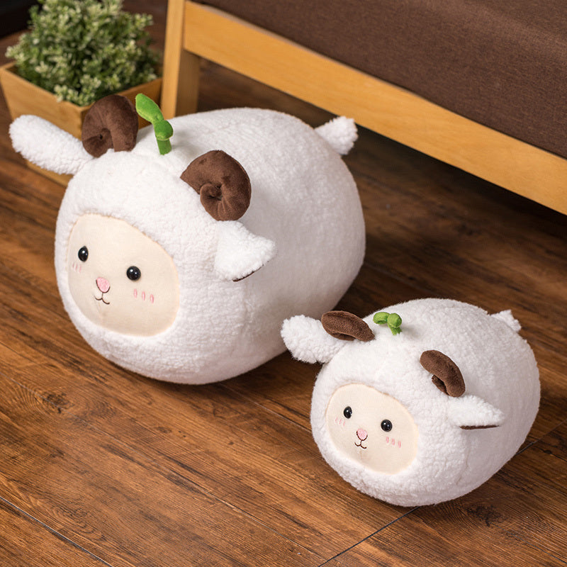 Maliben | Kawaii Fluffy Sheep Goat Ram Plushie