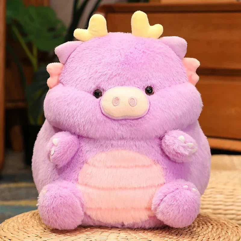 Maliben Kawaii Pig Dragon Plush — 30 cm, 7 Pastel Colors
