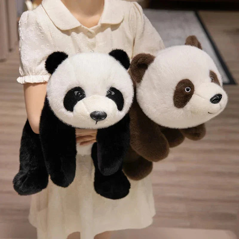 Maliben | Kawaii Fuzzy Black Brown Panda Plushies