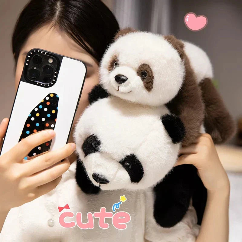Maliben | Kawaii Fuzzy Black Brown Panda Plushies
