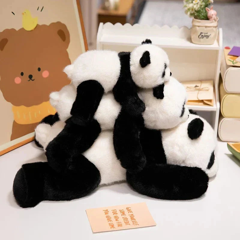 Maliben | Kawaii Fuzzy Black Brown Panda Plushies