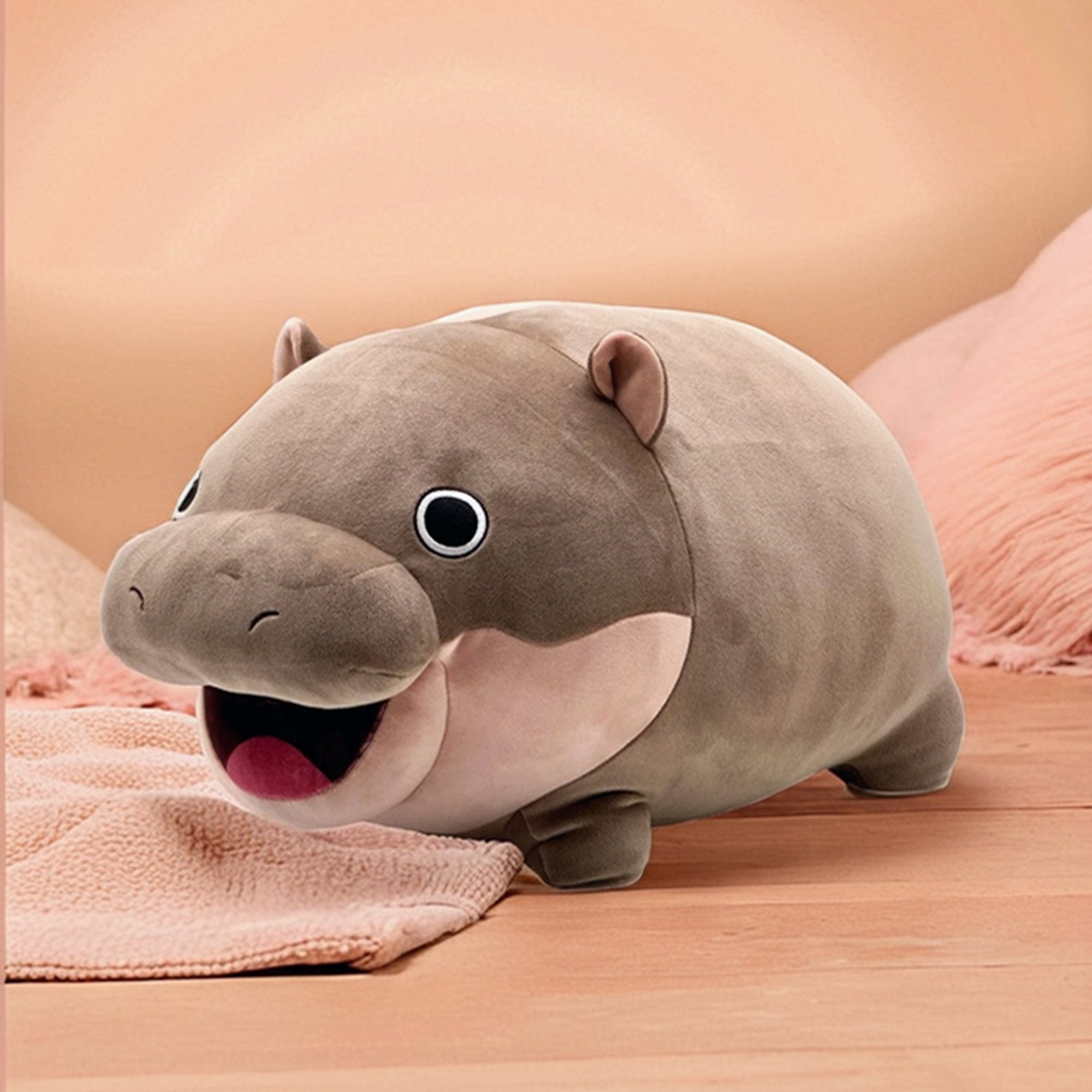 Maliben | Kawaii Moo Deng Baby Hippo Plushie