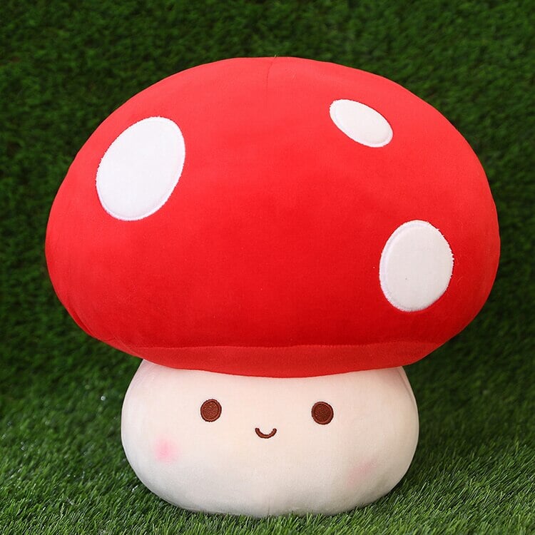 Maliben | Kawaii Red Brown White Mushroom Plushie Family