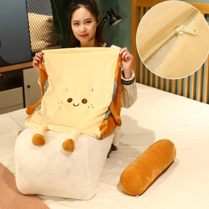 Maliben | Kawaii Toasted Bread Back Support Plushie