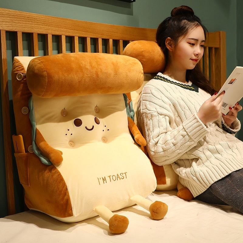 Maliben | Kawaii Toasted Bread Back Support Plushie