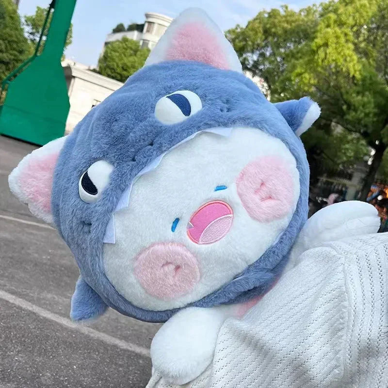 Maliben | Kawaii White Cat Shark Hat Plushie