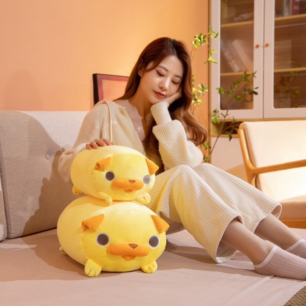 Maliben | Kawaii Yellow Pug Plushies