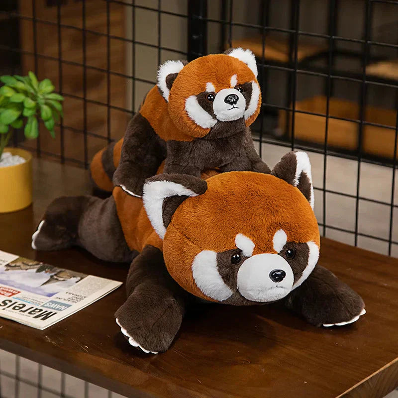 Maliben | Laying Fluffy Red Panda Lifelike Plushie