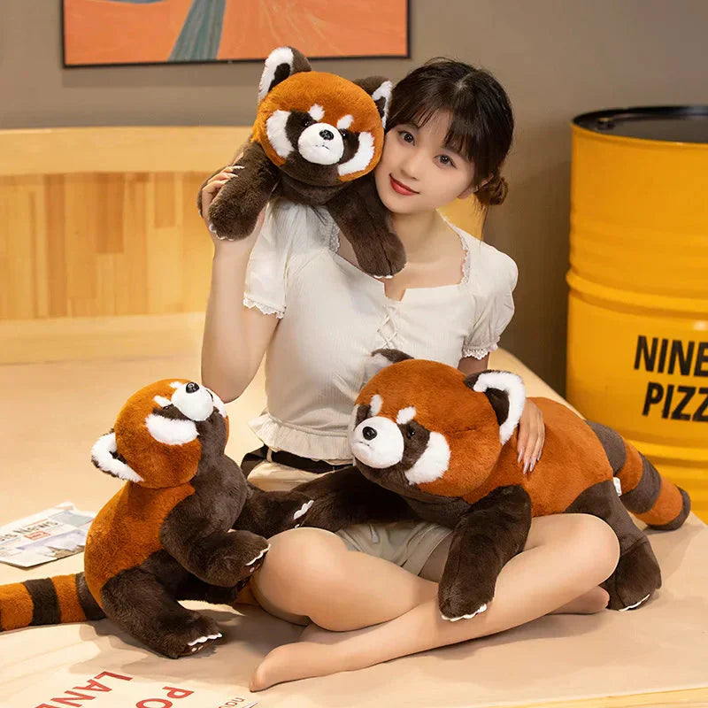 Maliben | Laying Fluffy Red Panda Lifelike Plushie