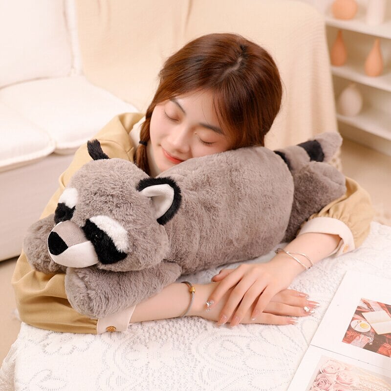 Maliben | Laying Sloth And Fox Raccoon Crocodile Plushie Friends
