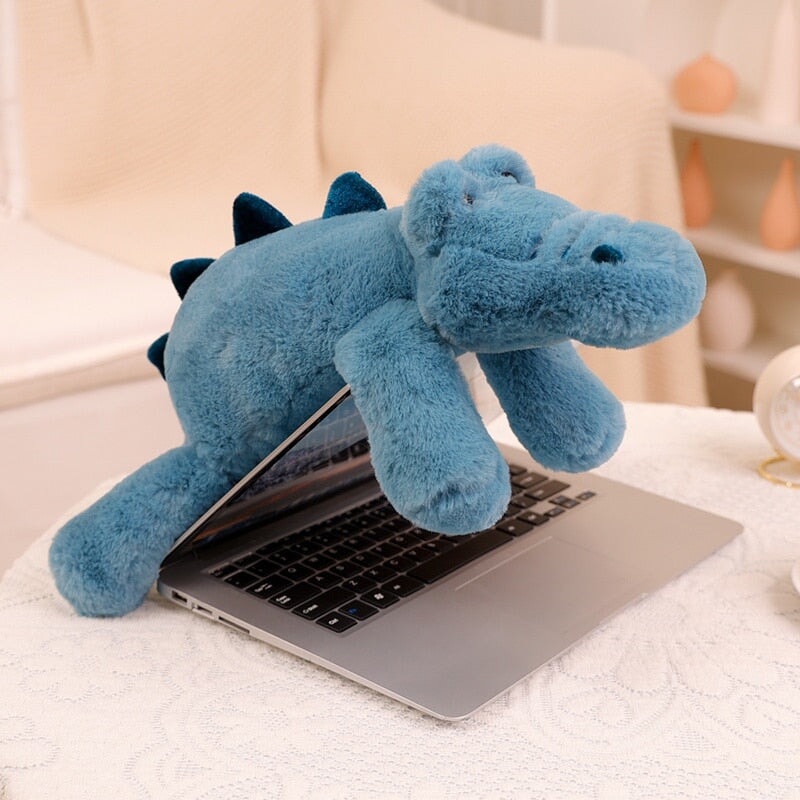 Maliben | Laying Sloth And Fox Raccoon Crocodile Plushie Friends