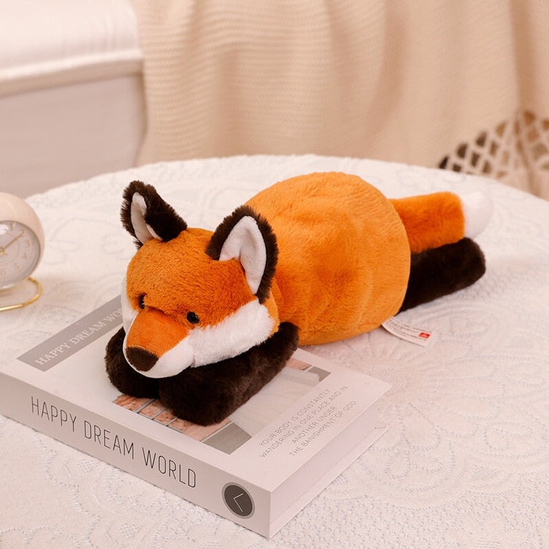 Maliben | Laying Sloth And Fox Raccoon Crocodile Plushie Friends