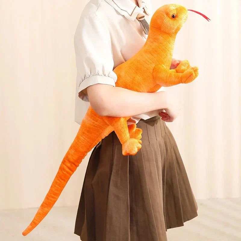 Maliben | Lifelike Orange Green Brown Lizard Plushie