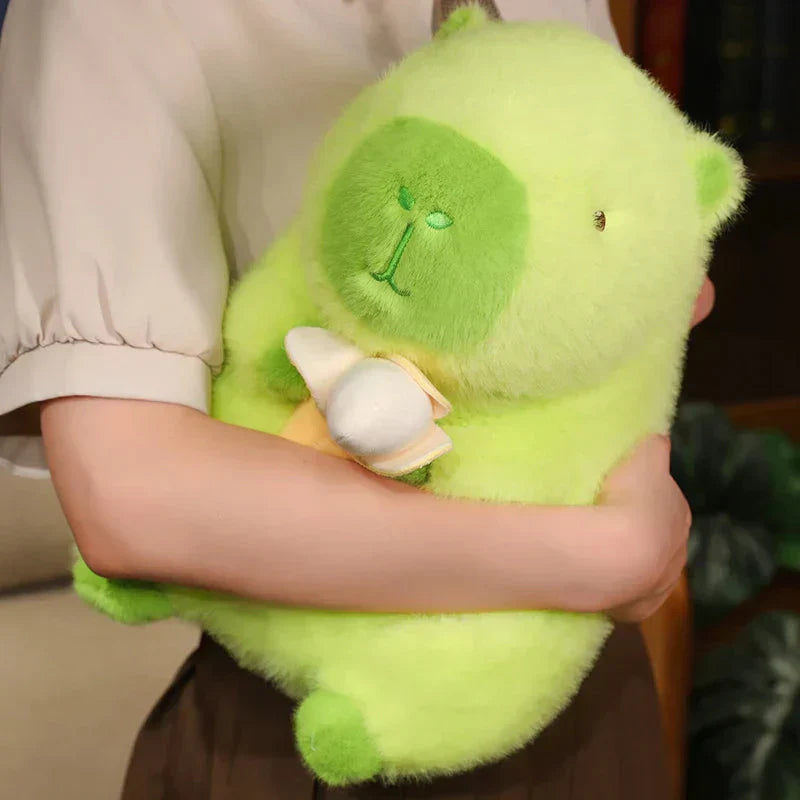 Maliben | Lime Green Capybara Banana Plush