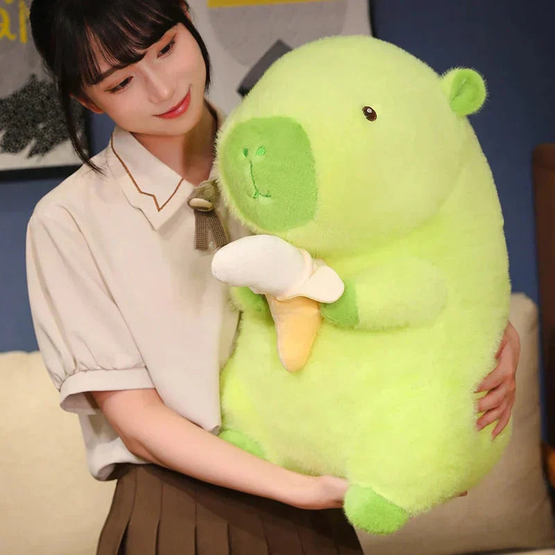 Maliben | Lime Green Capybara Banana Plush