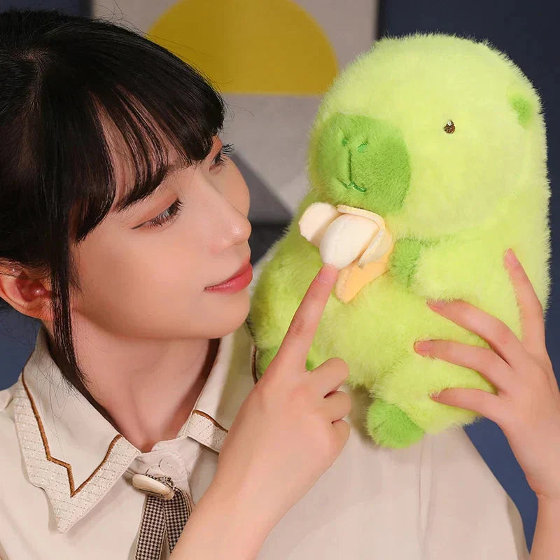 Maliben | Lime Green Capybara Banana Plush
