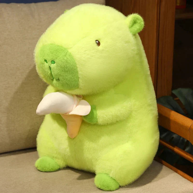 Maliben | Lime Green Capybara Banana Plush