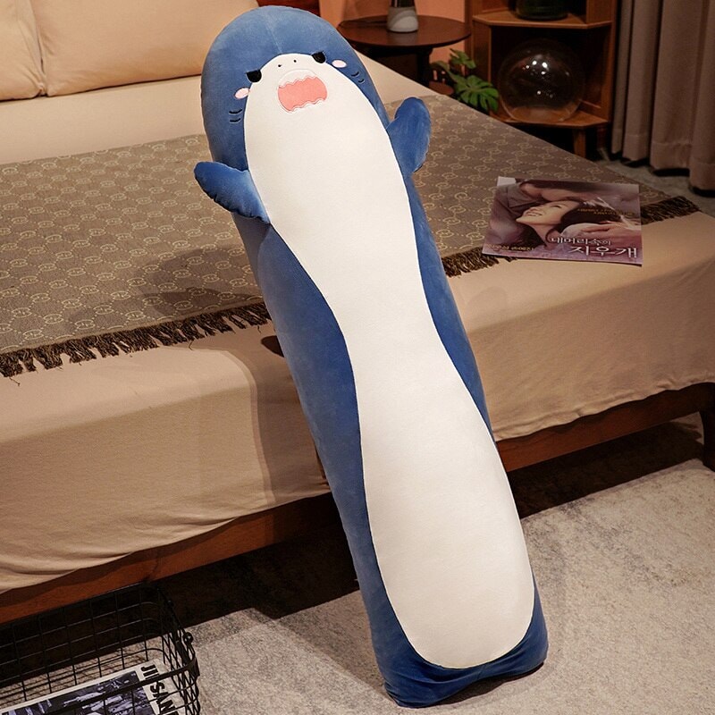 Maliben | Long Cuddly Angry Shocked Shark Plushie