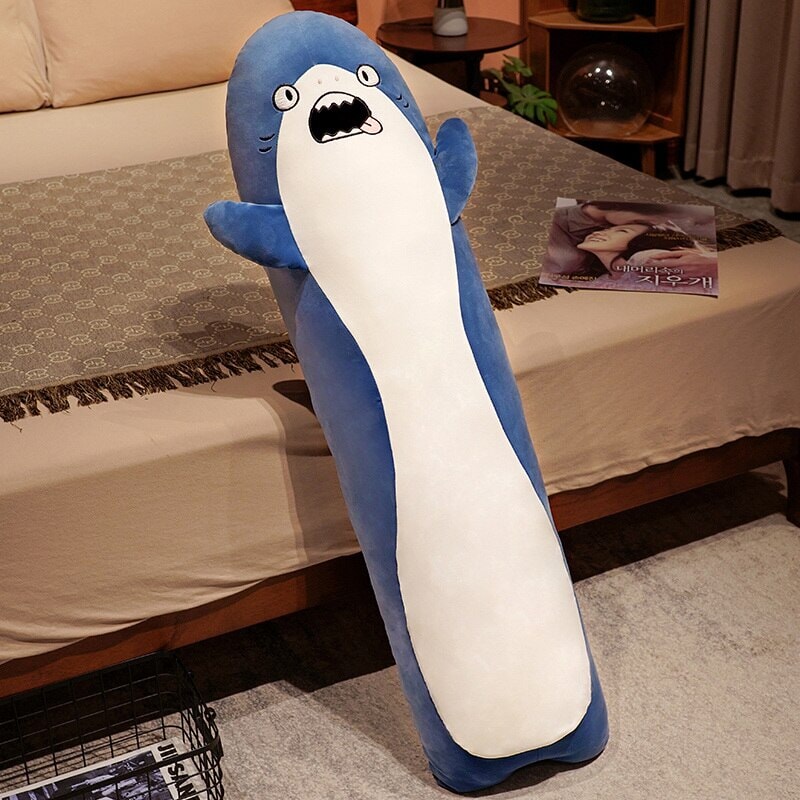 Maliben | Long Cuddly Angry Shocked Shark Plushie