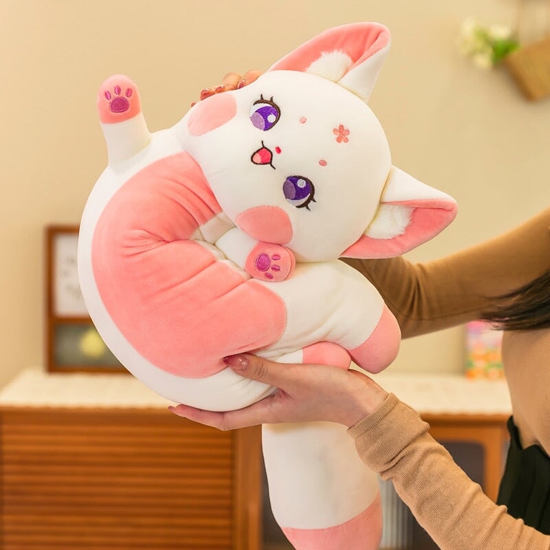 Maliben | Long Cuddly Sakura Fox Family Plushie