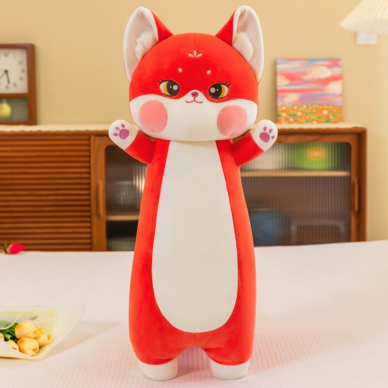 Maliben | Long Cuddly Sakura Fox Family Plushie