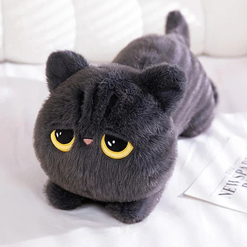 Maliben | Long Giant Black Gray Fluffy Cat Plushies