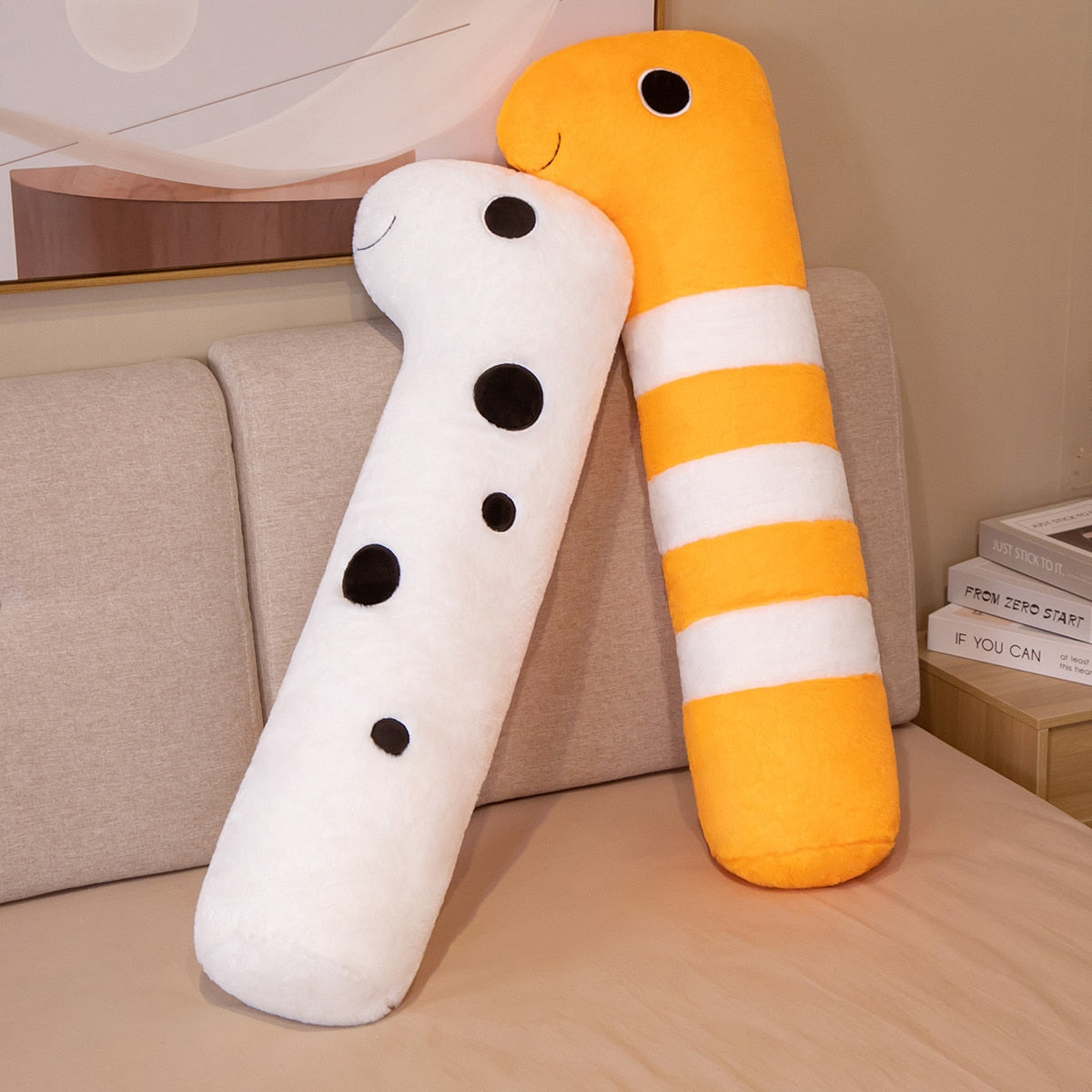 Maliben | Long Ocean White Orange Eel Plushies