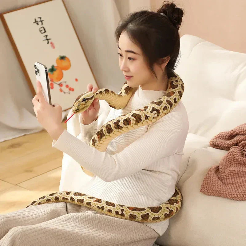 Maliben | Long Realistic Brown Green Orange Snake Plushies