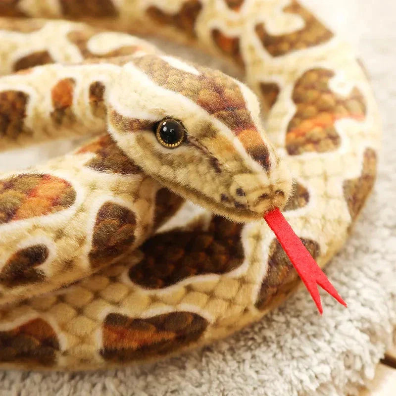 Maliben | Long Realistic Brown Green Orange Snake Plushies