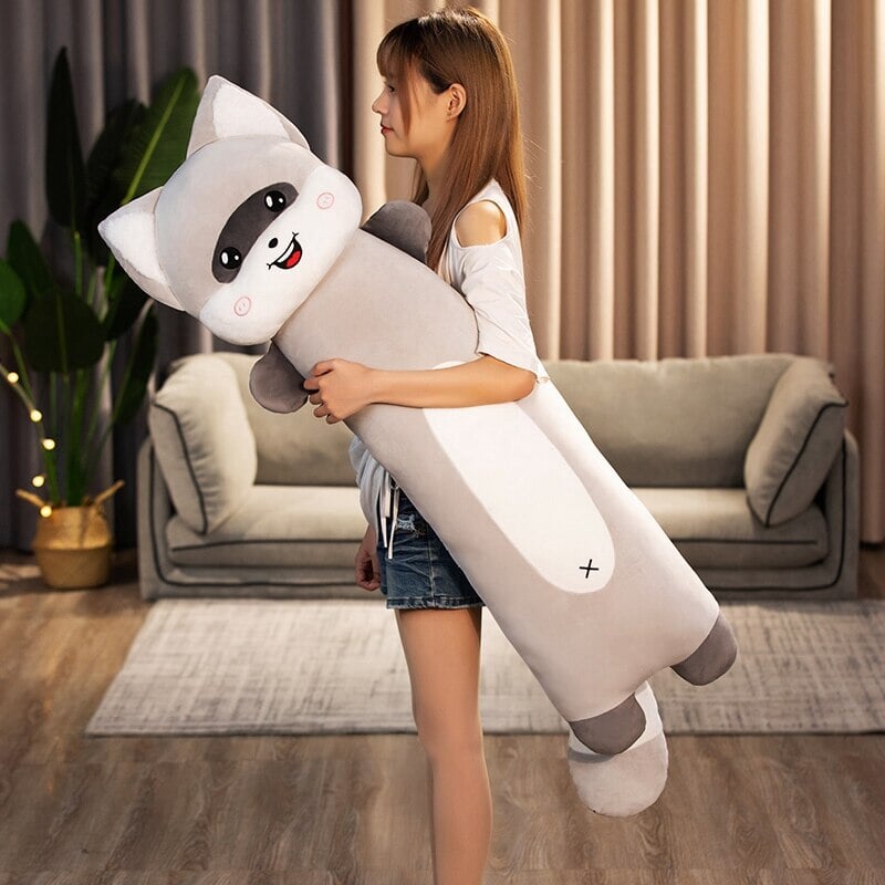 Maliben | Long Snuggly Cat And Raccoon Plushies