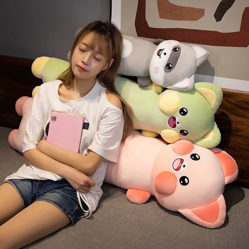 Maliben | Long Snuggly Cat And Raccoon Plushies