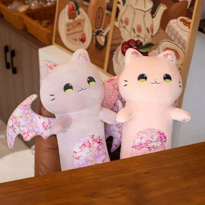 Maliben | Long Snuggly Luna & Solis Sakura Cat Plushies