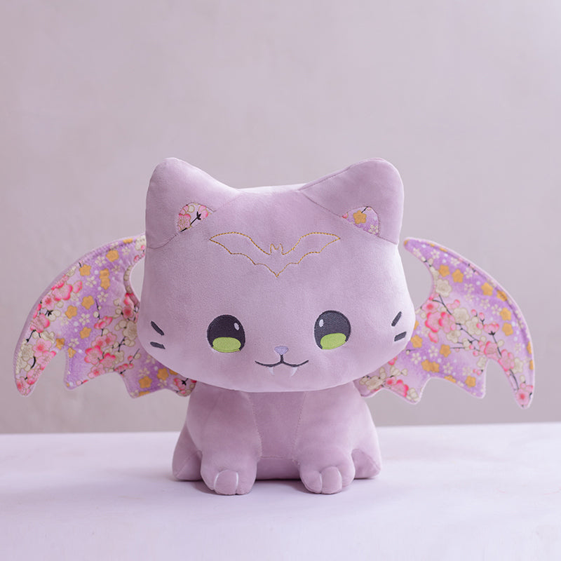 Maliben | Luna & Solis The Kawaii Sakura Cats With Wings Plushies