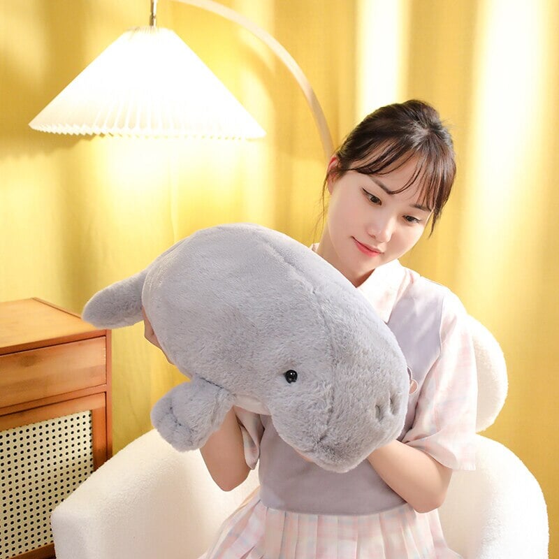 Maliben | Milo The Fluffy White Manatee Plush