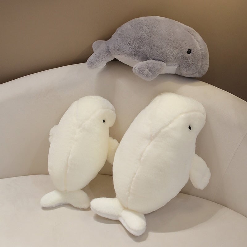 Maliben | Milo The Fluffy White Manatee Plush