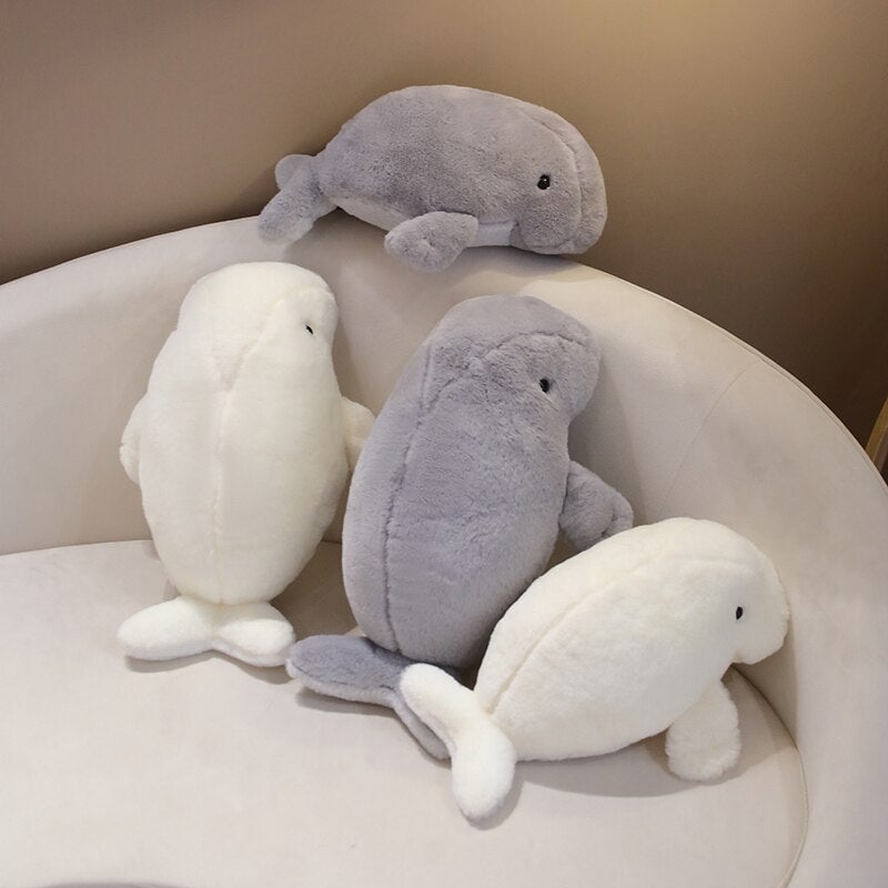 Maliben | Milo The Fluffy White Manatee Plush