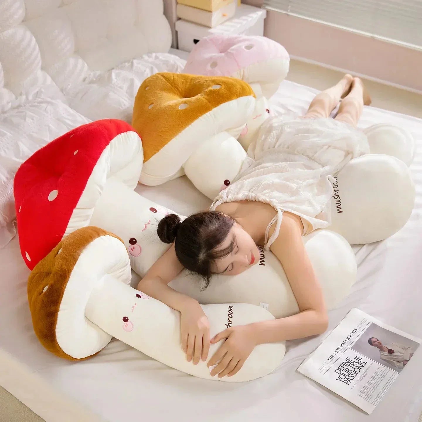 Maliben | Mushie The Long Snuggly Kawaii Mushroom Plushies